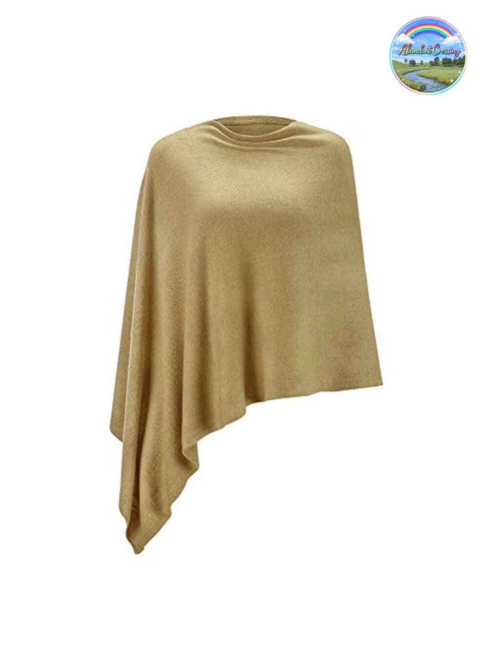 Faux Cashmere Knit Poncho Wrap Shawl Scarf Lightweight Cape